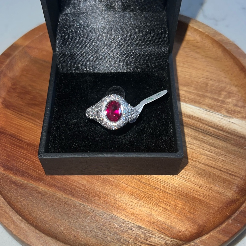 NWT Ruby & Hematite Ring